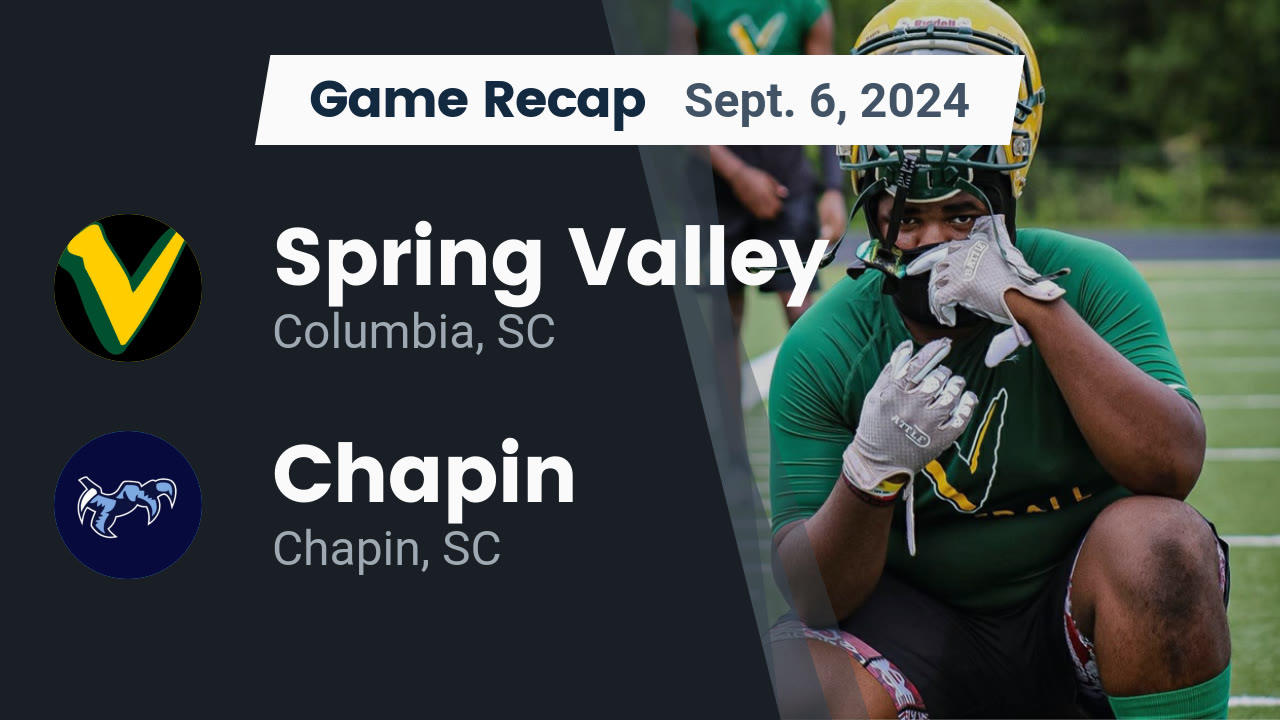 Friday Night Recap： Chapin Football Score & Game Details