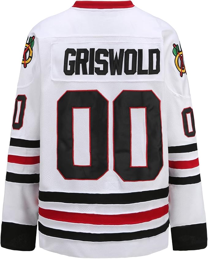 Griswold 00 Blackhawks Jersey – Perfect Holiday Gift for Movie Fans