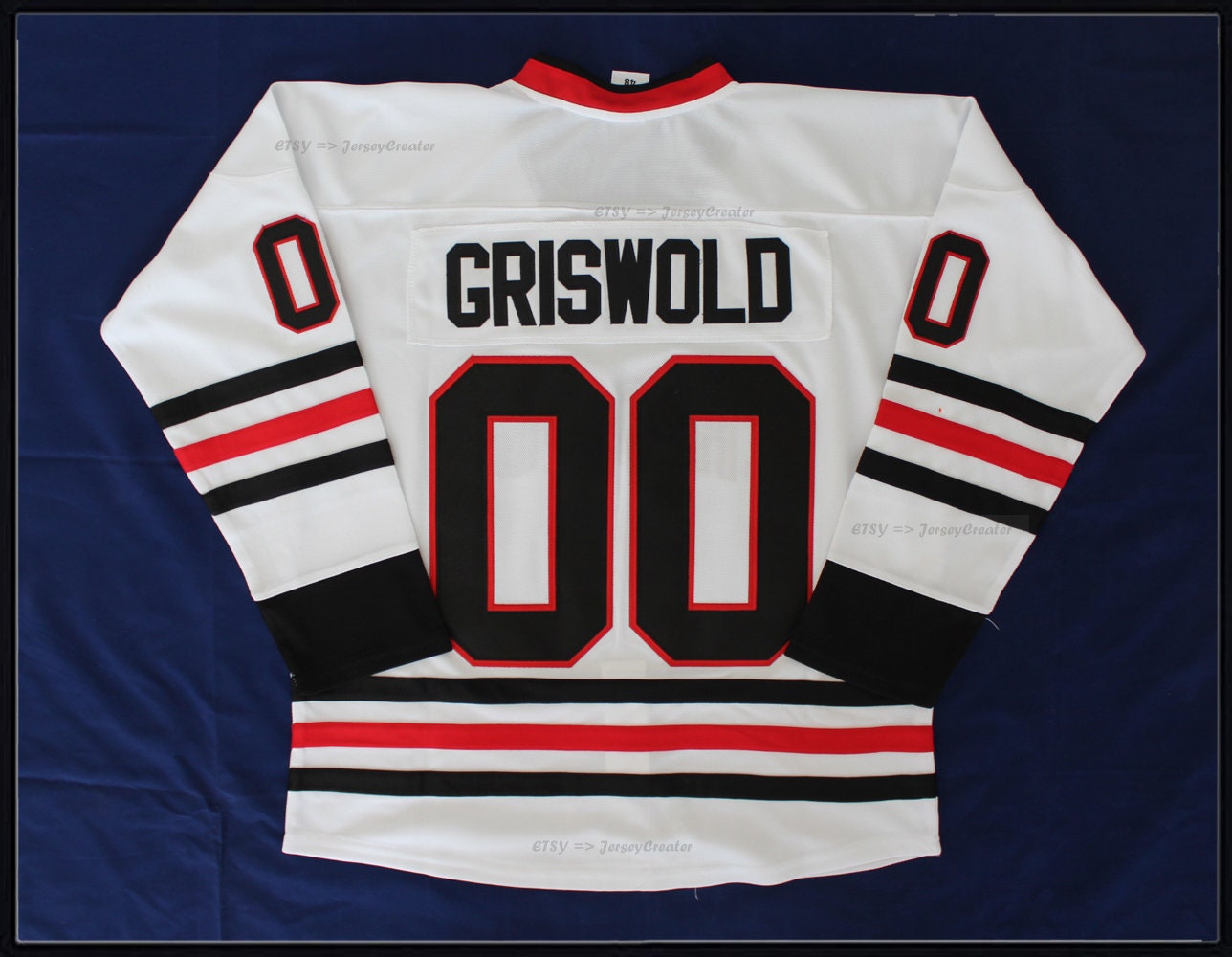 Griswold 00 Blackhawks Jersey – Perfect Holiday Gift for Movie Fans