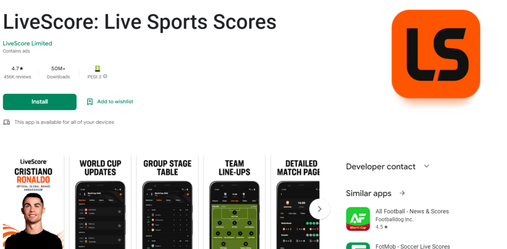 Stay Updated with LiveScore World Cup： Scores, Fixtures, and News